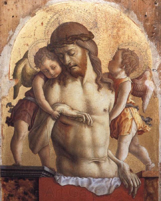 Carlo Crivelli The Dead Christ Supported by two angels